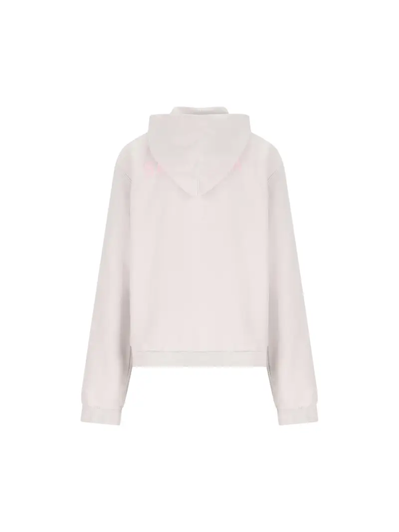 Felpa In Cotone BEIGE miniatura 2