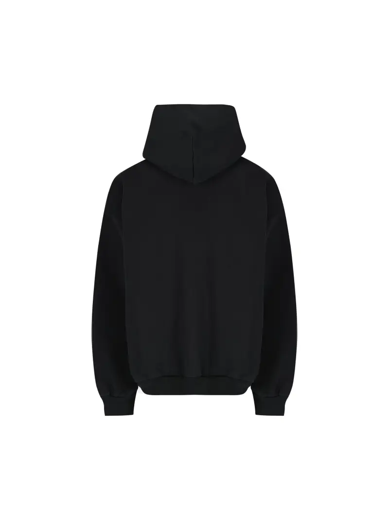 Felpa In Cotone NERO miniatura 2