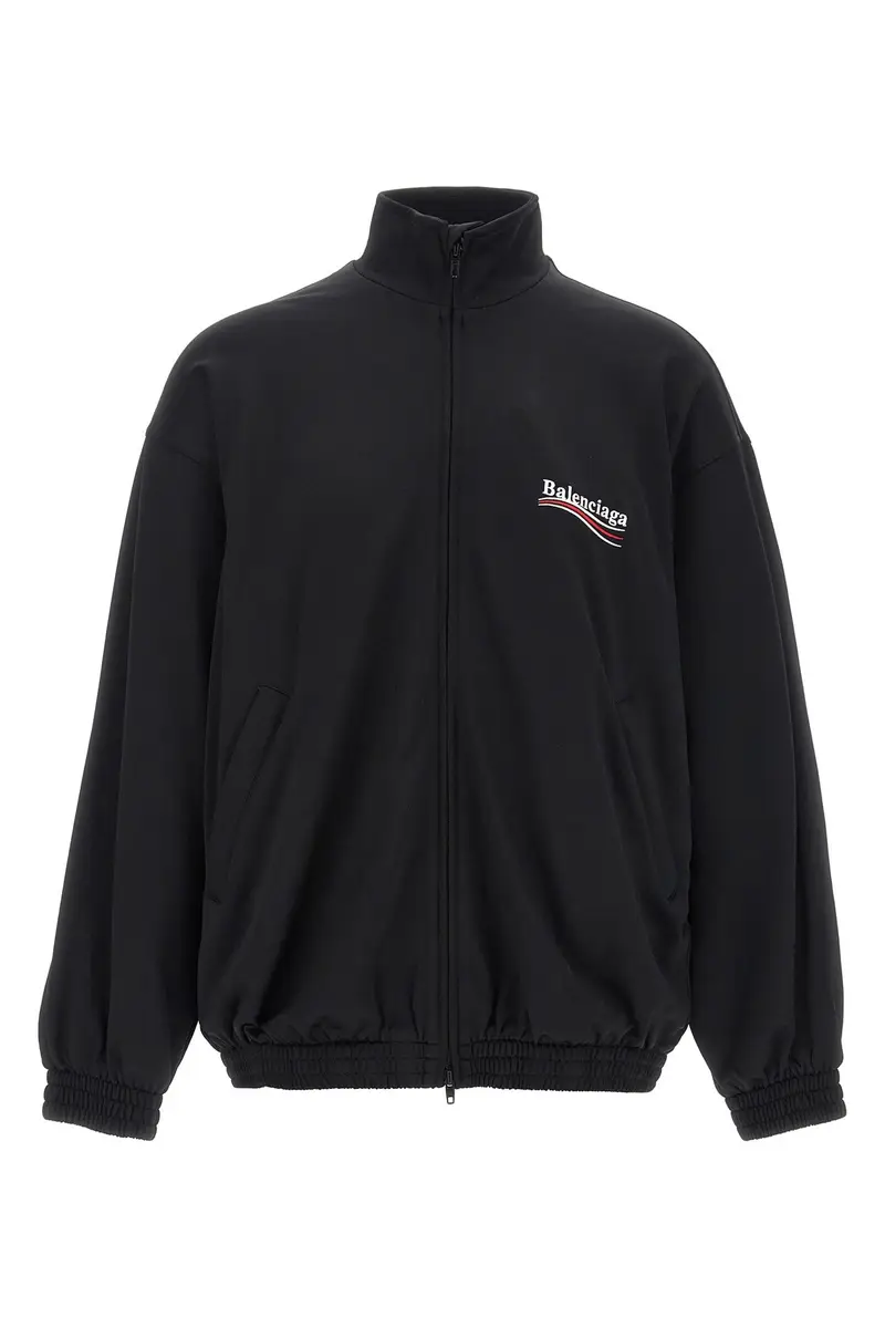 Felpa Ricamo Logo Nero