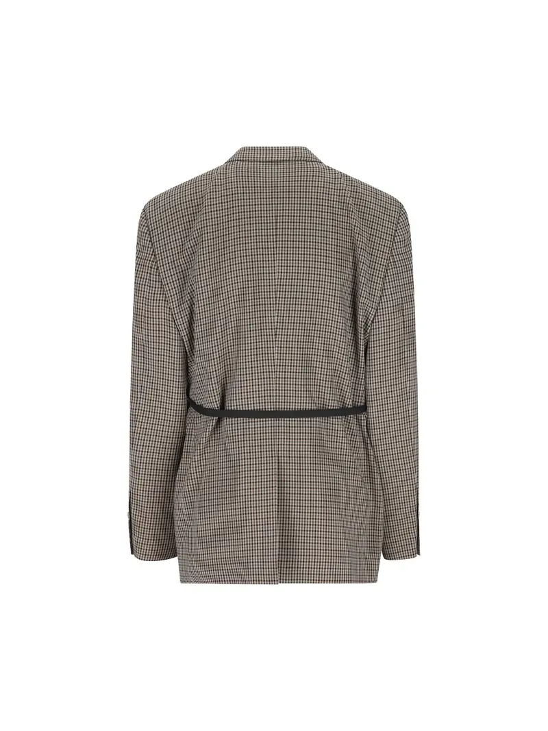 Giacca Sartoriale Wrap MARRONE miniatura 2