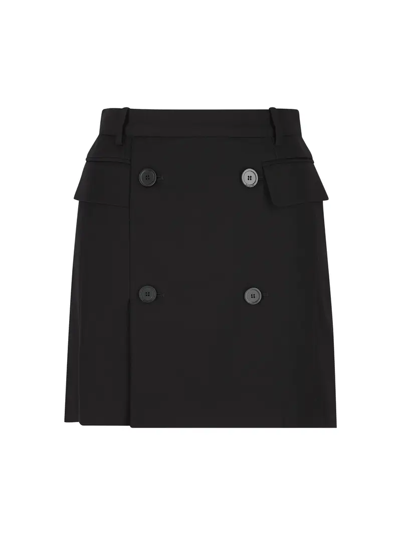 Gonna Con Bottoni NERO