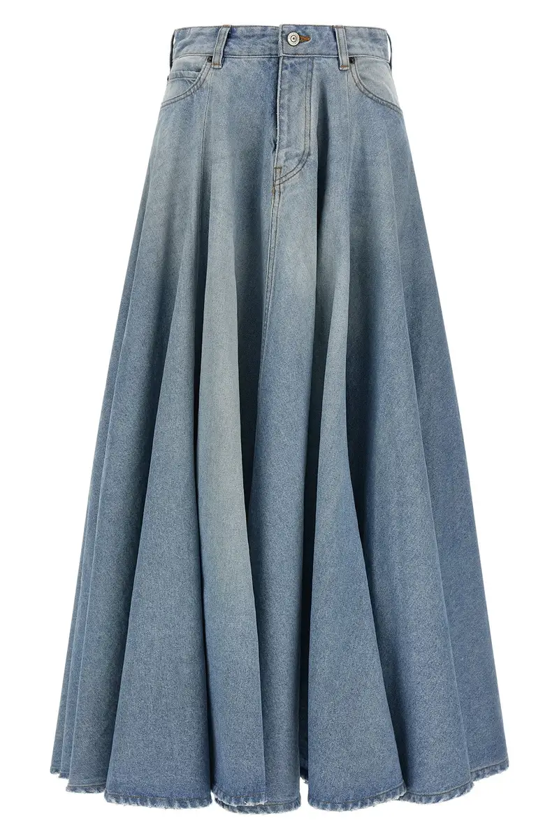 Balenciaga Gonna Godet Blu