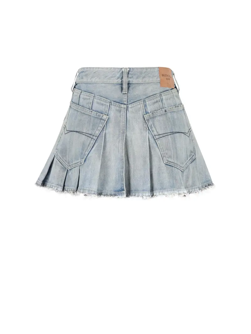 Gonna In Denim AZZURRO miniatura 2