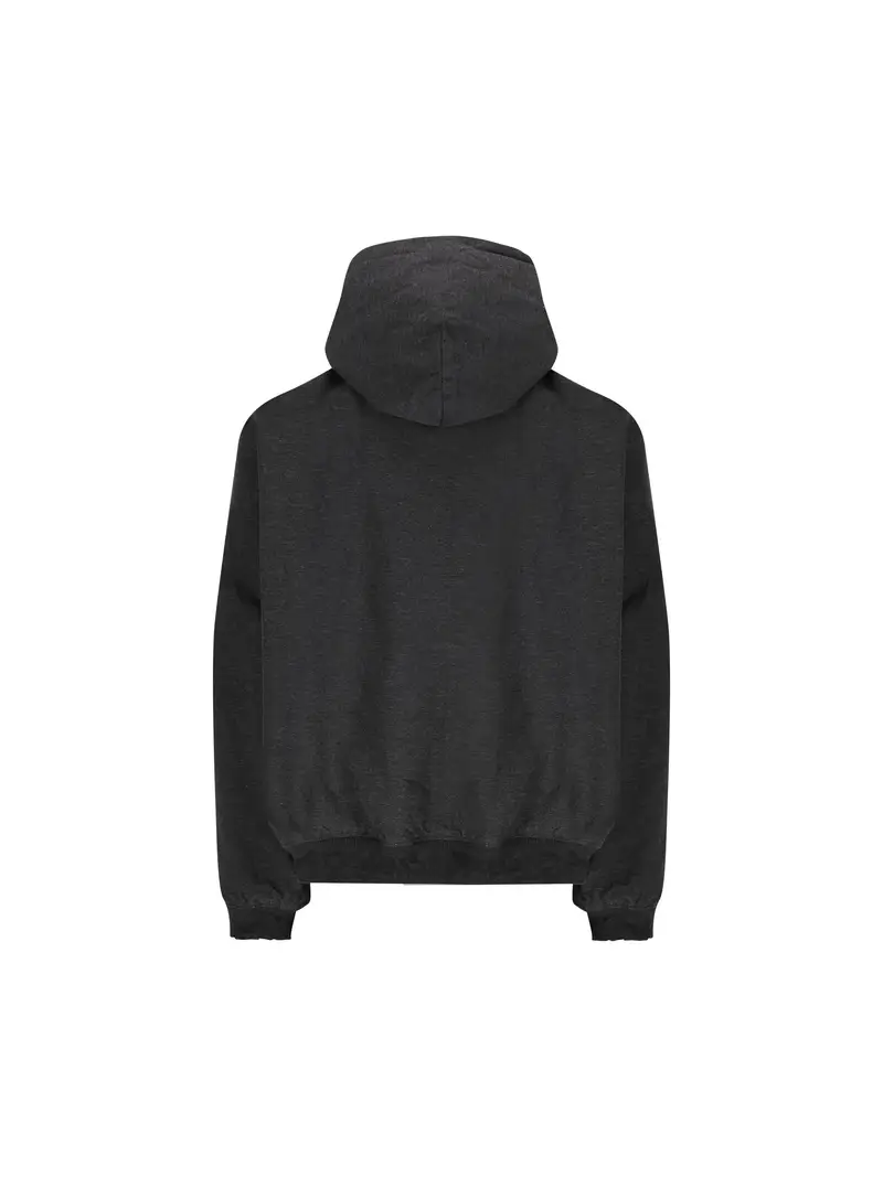 Hoodie Trompe Lœil GRIGIO miniatura 2