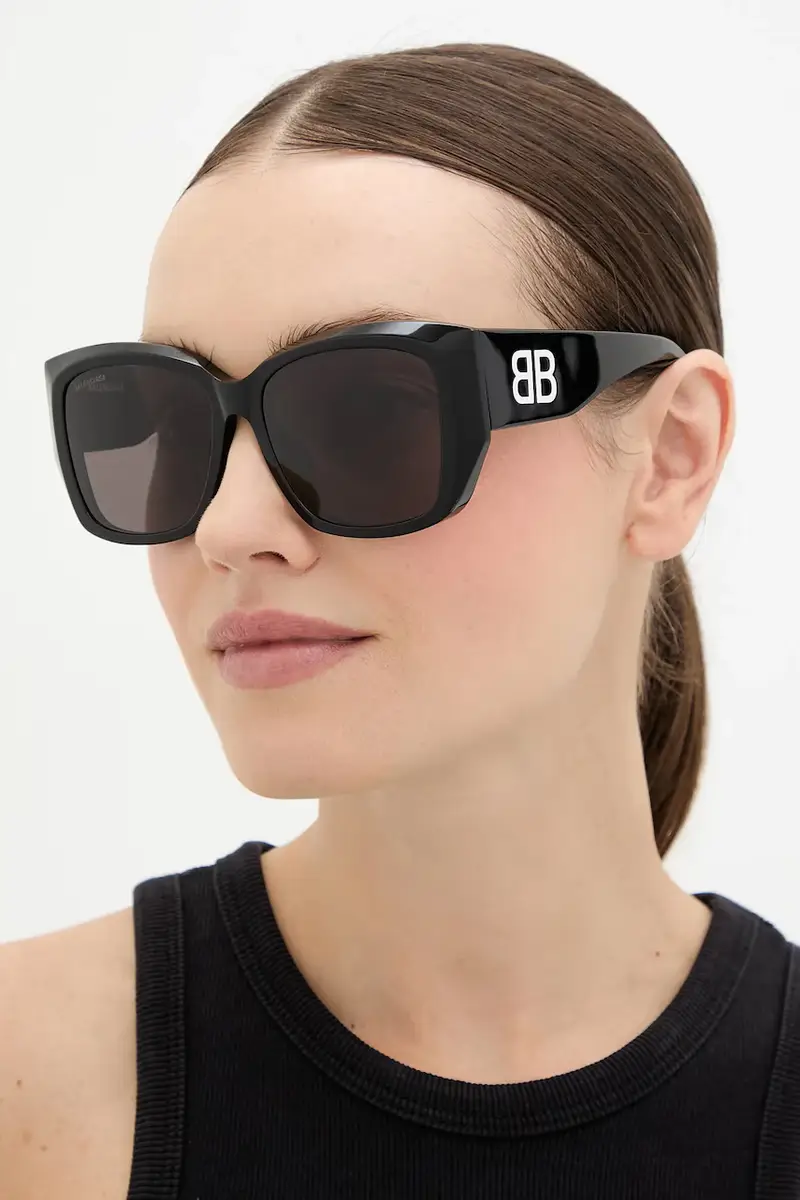 Balenciaga Occhiali da sole Donna Nero 3776958