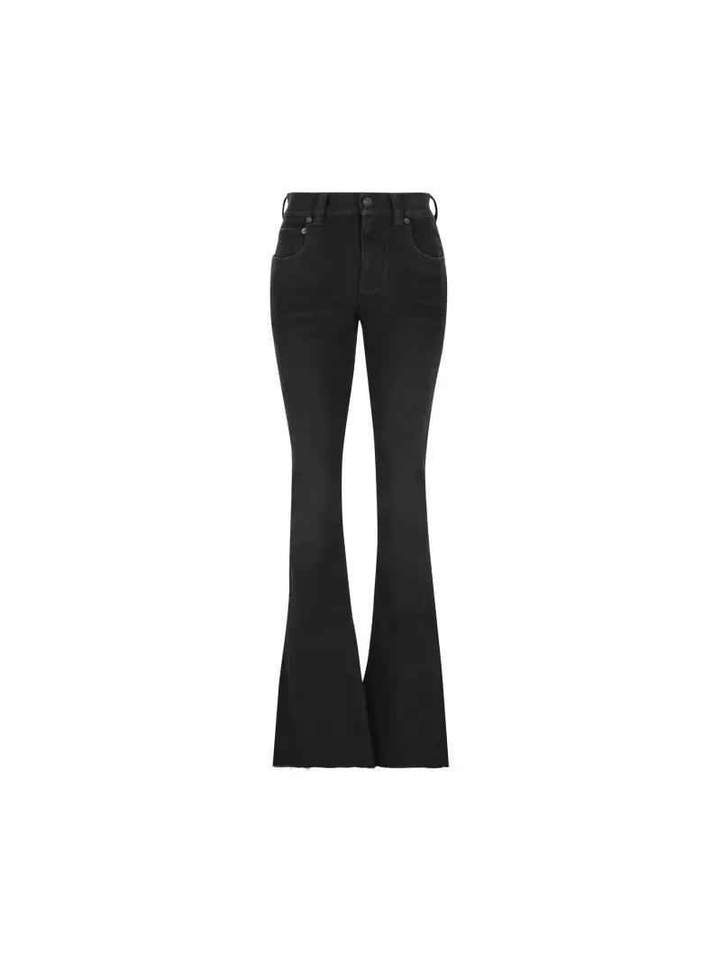 Pantaloni Bootcut Slim Fit NERO