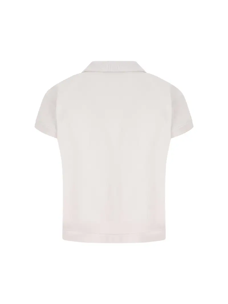 BALENCIAGA Polo In Cotone BEIGE miniatura 2