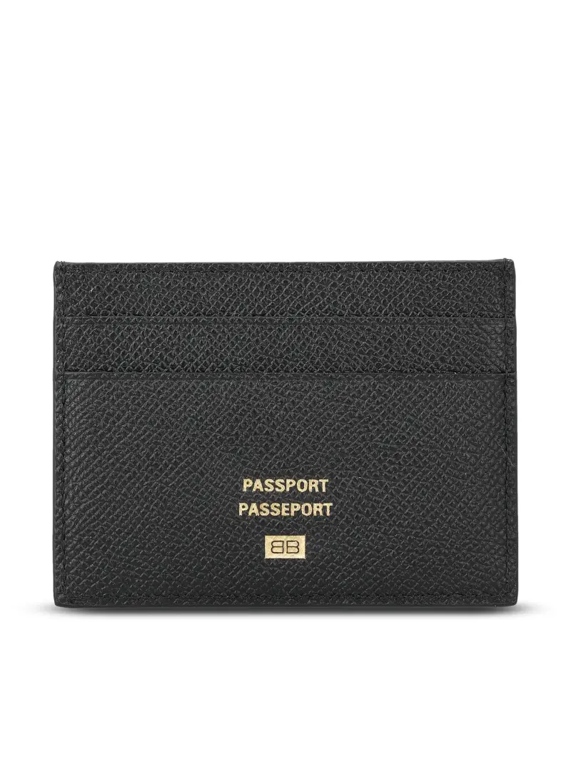 Portacarte In Pelle NERO miniatura 2