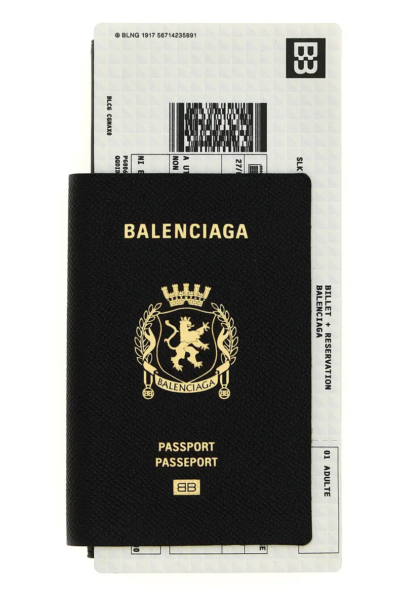 Portafoglio 'Passport Lungo 1 Biglietto' Nero