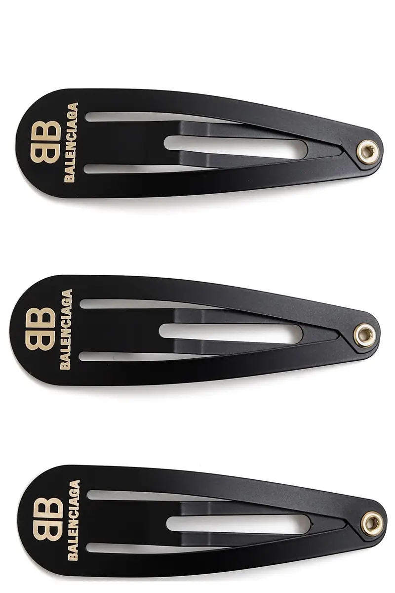 Set 3 Spille Per Capelli Holli Nero