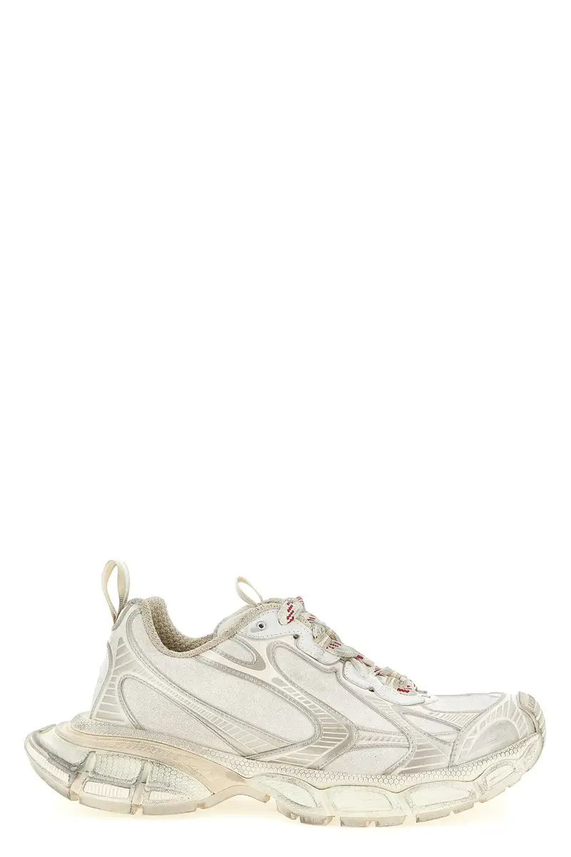 Balenciaga Sneakers argento donna in poliestere e poliuretano