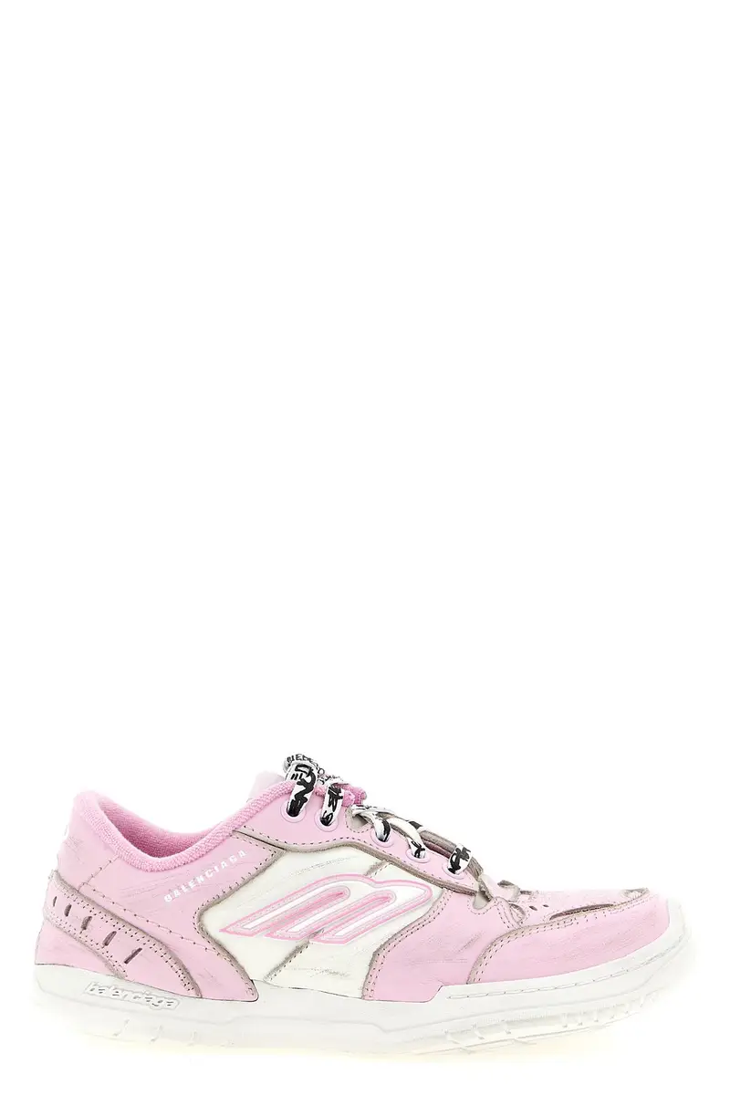Balenciaga Sneakers rosa in pelle di vacchetta e poliestere