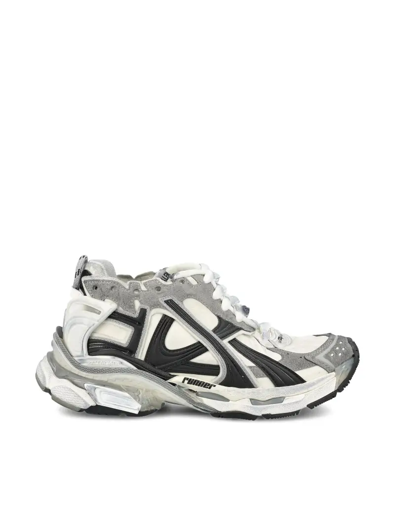 Sneakers Runner In Mesh GRIGIO