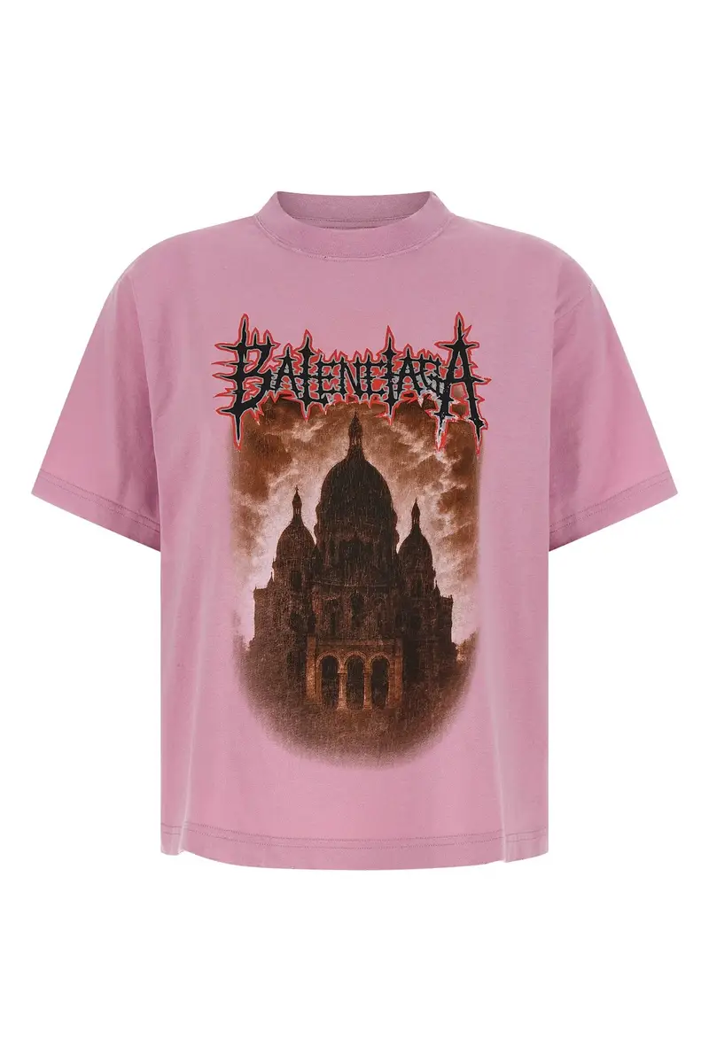 T-Shirt Balenciaga Sacré Cœur Rosa