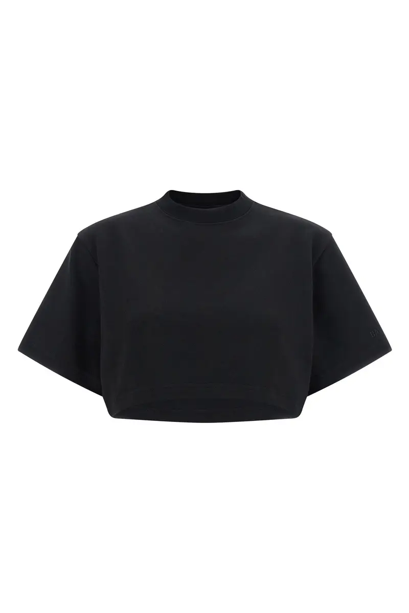 T-Shirt Cropped Nero