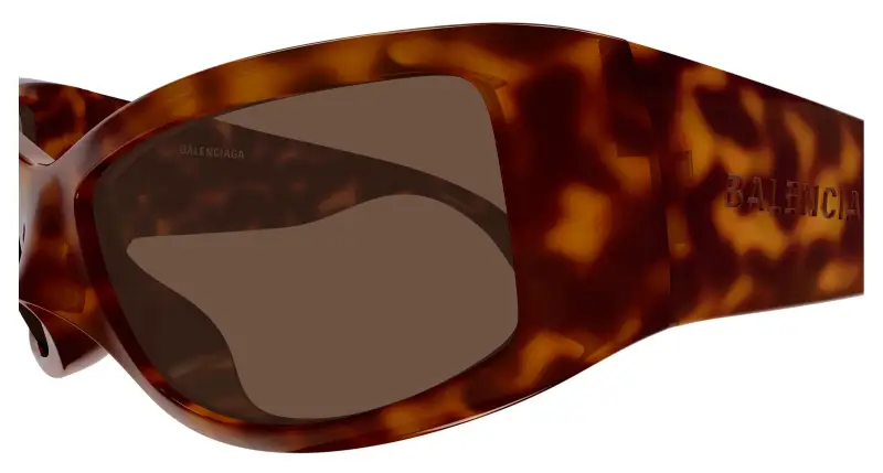 Unisex Balenciaga BB0461S 003 Occhiali da sole Bio-iniettato Havana Marrone Geometrica miniatura 3