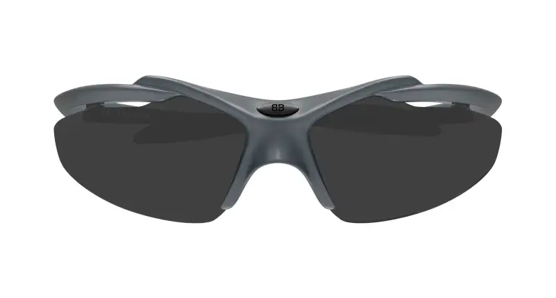 Unisex Balenciaga BB0464S 006 Occhiali da sole Bio-iniettato Grigio Grigio Geometrica miniatura 2