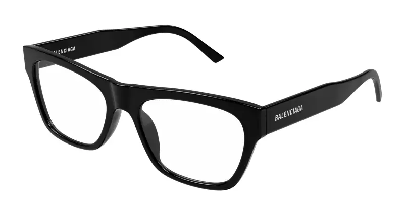 Unisex BB0308O 001 Montature da vista Acetato Nero Squadrata