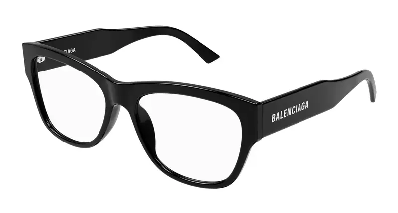 Balenciaga Unisex BB0309O 001 Montature da vista Acetato Nero  Squadrata