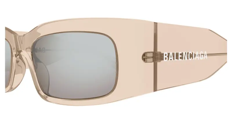 Unisex BB0328S 008 Occhiali da sole Acetato Avorio Argento Squadrata miniatura 3