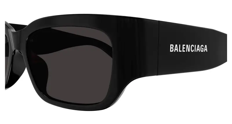 Unisex BB0331SK 001 Occhiali da sole Acetato Nero Grigio Squadrata miniatura 3