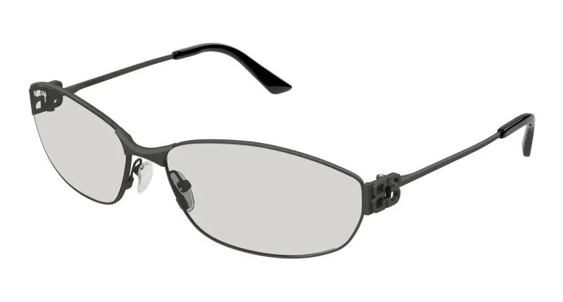 Unisex BB0336S 007 Occhiali da sole Acetato Rutenio Grigio Squadrata