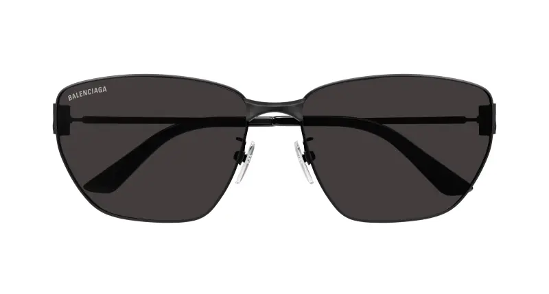 Unisex BB0337SK 001 Occhiali da sole Acetato Nero Grigio Squadrata miniatura 2