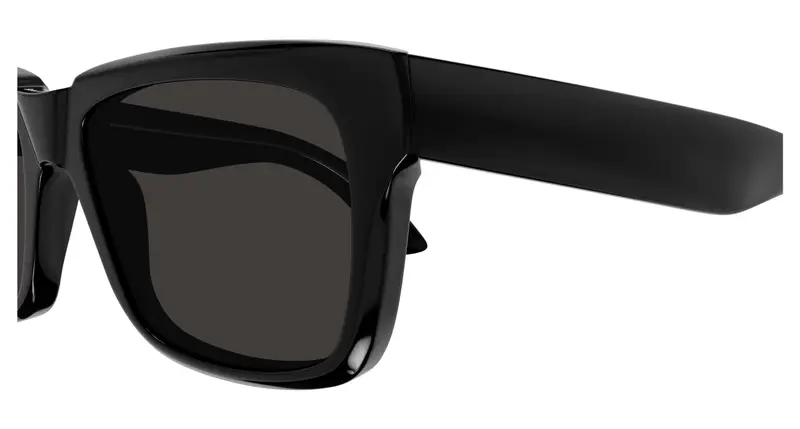 Balenciaga Unisex BB0346S 001 Occhiali da sole Acetato Nero Grigio Squadrata miniatura 2