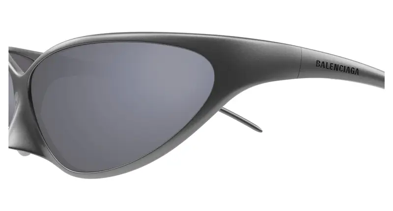 Balenciaga Unisex BB0349S 002 Occhiali da sole Grigio Grigio Rotonda miniatura 2