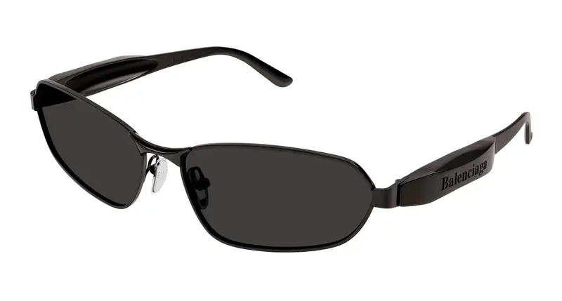 Balenciaga Unisex BB0355S 001 Occhiali da sole Metallo Grigio Grigio Squadrata