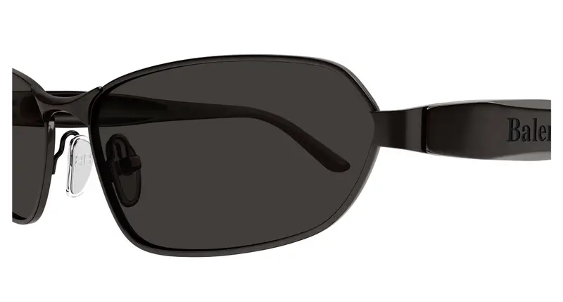 Balenciaga Unisex BB0355S 001 Occhiali da sole Metallo Grigio Grigio Squadrata miniatura 2