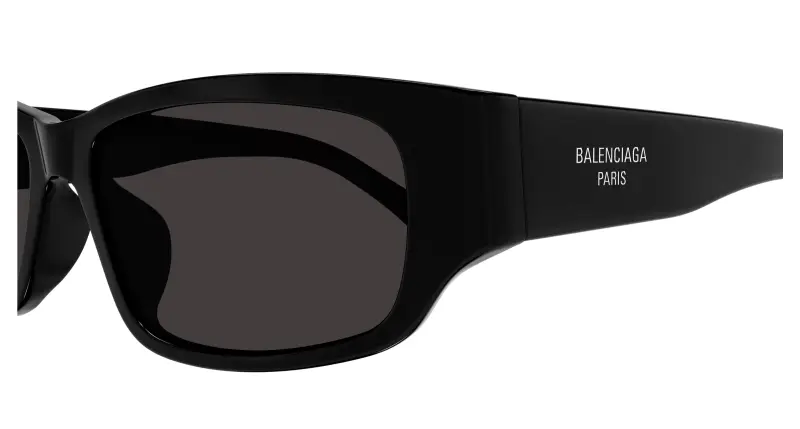 Unisex BB0368SK 001 Occhiali da sole Acetato Nero Grigio Squadrata miniatura 3