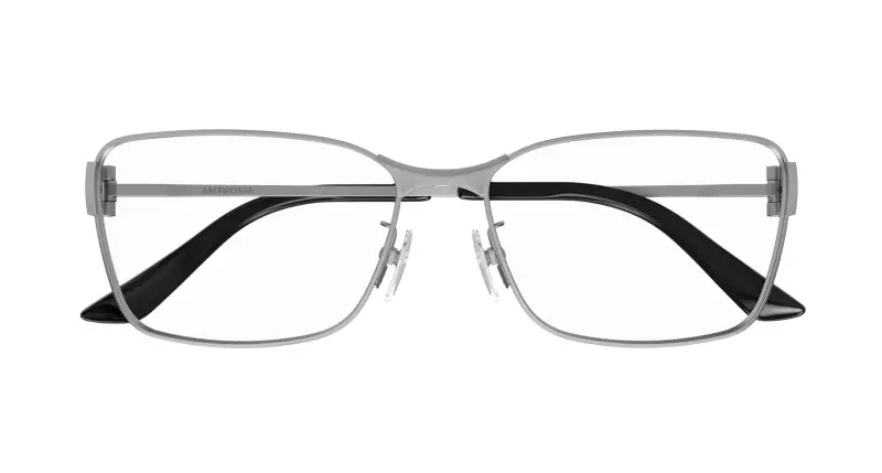 Unisex BB0375OA 002 Montature da vista Acetato Rutenio Trasparente Squadrata miniatura 2