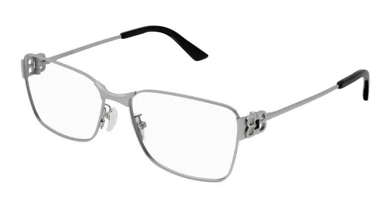 Unisex BB0375OA 002 Montature da vista Acetato Rutenio Trasparente Squadrata