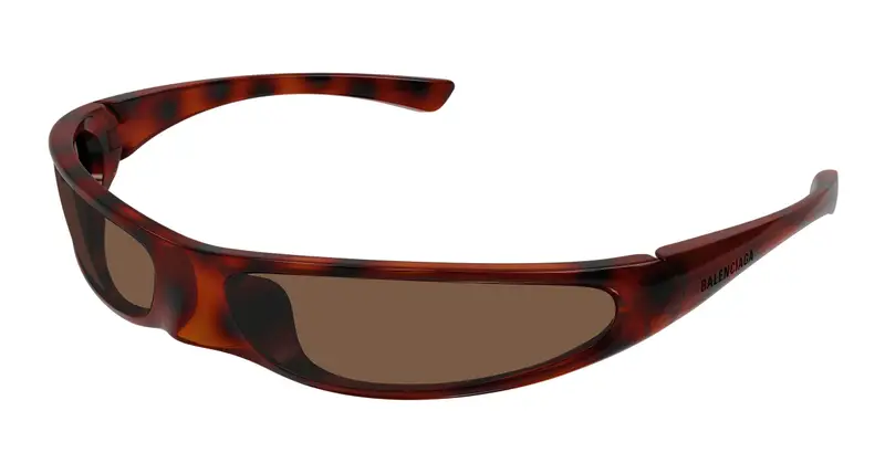 Balenciaga Unisex BB0383S 003 Occhiali da sole Bio-iniettato Havana Marrone Rotonda