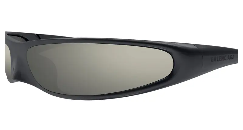 Balenciaga Unisex BB0383S 004 Occhiali da sole Bio-iniettato Grigio Bianco Rotonda miniatura 2