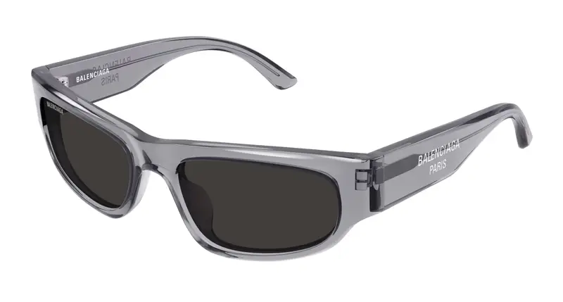 Balenciaga Unisex BB0388S 004 Occhiali da sole Acetato Grigio Grigio Squadrata