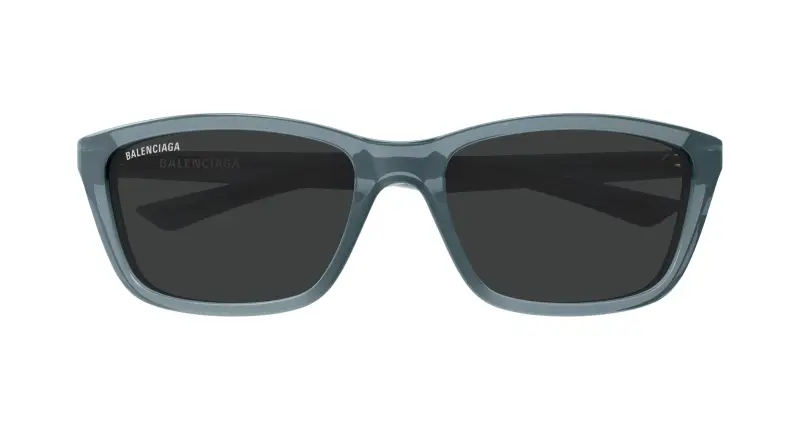 Unisex BB0403SK 003 Occhiali da sole Acetato Verde Grigio Squadrata miniatura 2