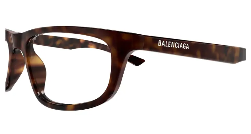 Unisex BB0407O 002 Montature da vista Acetato Havana Trasparente Squadrata miniatura 3