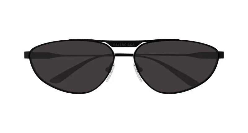 Unisex BB0417S 001 Occhiali da sole Acetato Nero Grigio Pilot miniatura 2