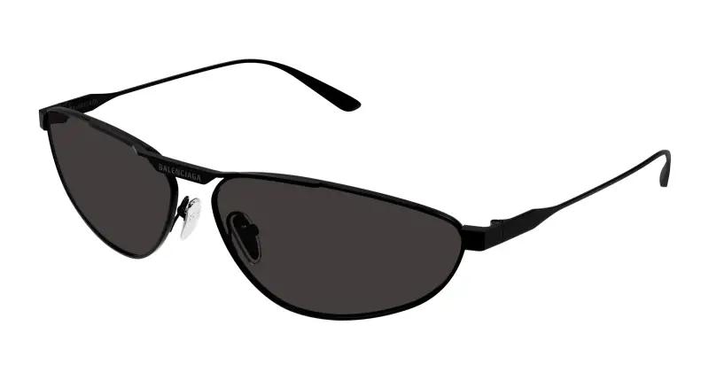 Unisex BB0417S 001 Occhiali da sole Acetato Nero Grigio Pilot