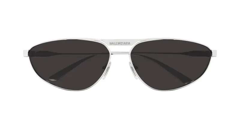 Unisex BB0417S 002 Occhiali da sole Acetato Argento Grigio Pilot miniatura 2