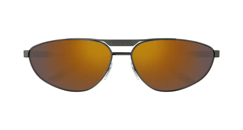 Unisex BB0417S 003 Occhiali da sole Acetato Rutenio Bronzo Pilot miniatura 2