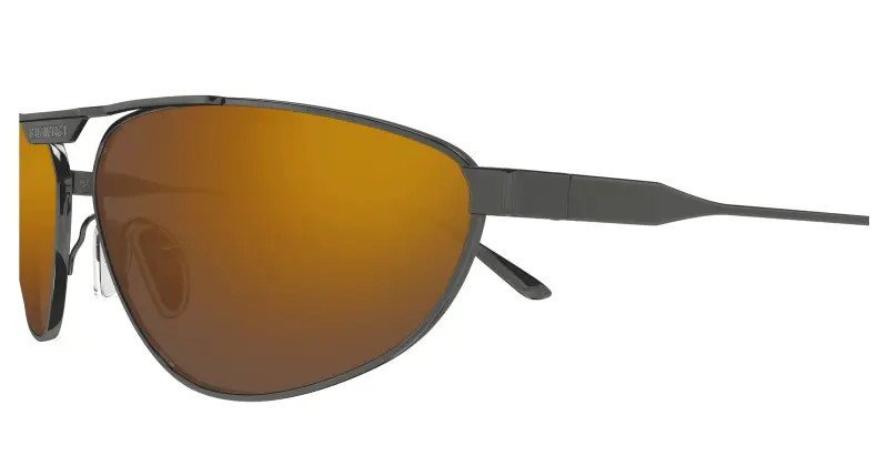 Unisex BB0417S 003 Occhiali da sole Acetato Rutenio Bronzo Pilot miniatura 3