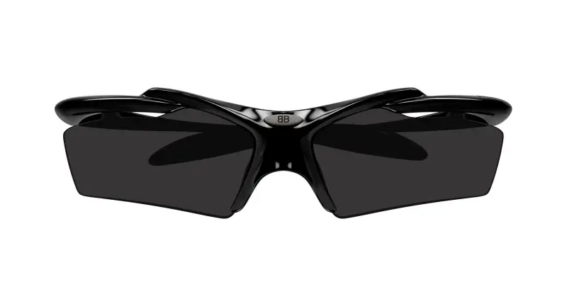 Unisex BB0420S 001 Occhiali da sole Acetato Nero Grigio Geometrica miniatura 2