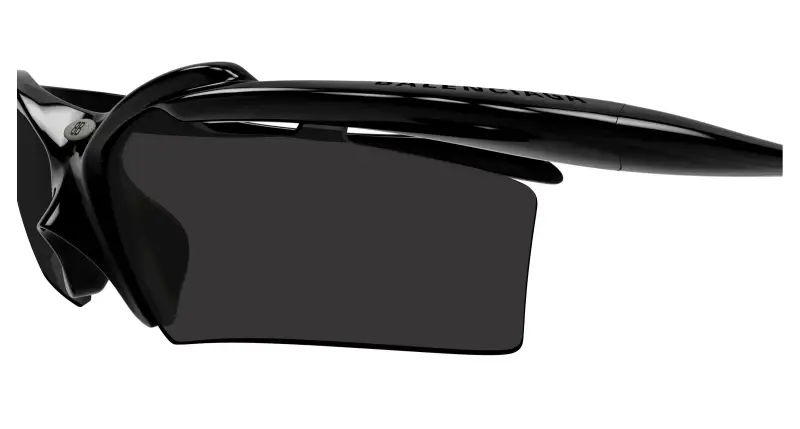 Unisex BB0420S 001 Occhiali da sole Acetato Nero Grigio Geometrica miniatura 3