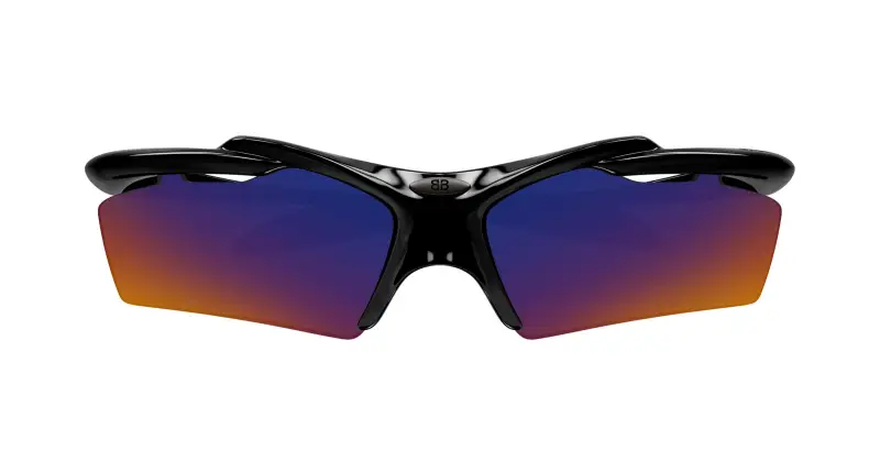 Unisex BB0420S 002 Occhiali da sole Acetato Nero Viola Geometrica miniatura 2