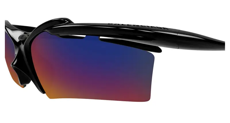 Unisex BB0420S 002 Occhiali da sole Acetato Nero Viola Geometrica miniatura 3