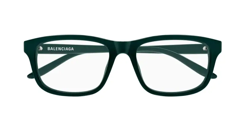 Unisex BB0442OA 004 Montature da vista Acetato Verde Trasparente Squadrata miniatura 2