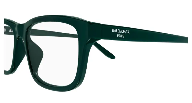 Unisex BB0442OA 004 Montature da vista Acetato Verde Trasparente Squadrata miniatura 3